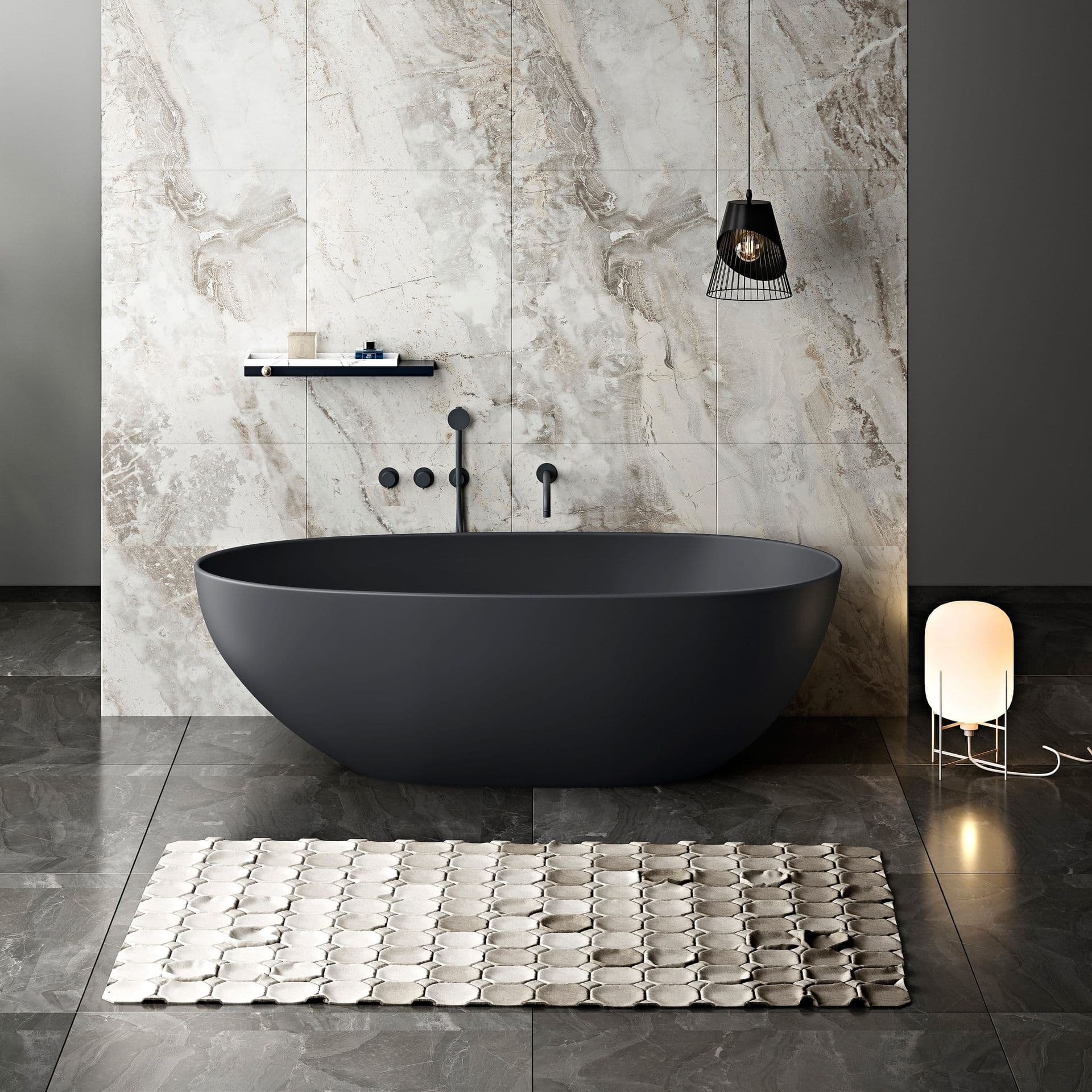 Bathlife Kylpyamme Bathlife Klok musta