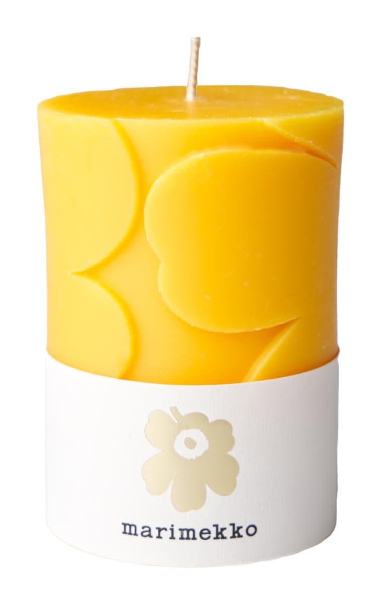 Marimekko Unikko Pöytäkynttilä Keltainen 1KPL/6,5x10cm