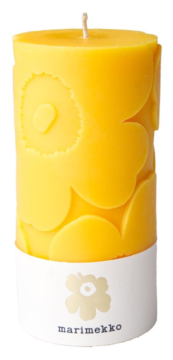 Marimekko Unikko Pöytäkynttilä Keltainen 1KPL/6,5x14cm