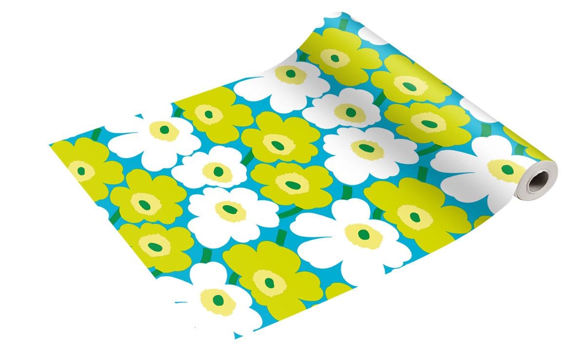 Marimekko Kaitaliina Unikko Sinivihreä 1KPL/0,4x4,8M