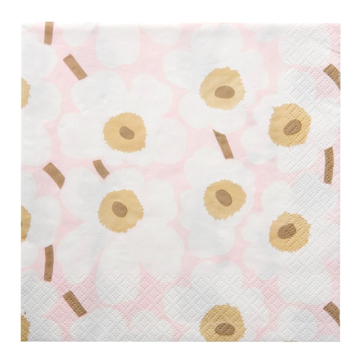 Marimekko Lautasliina Mini Unikko Roosahiekka 20KPL/24CM