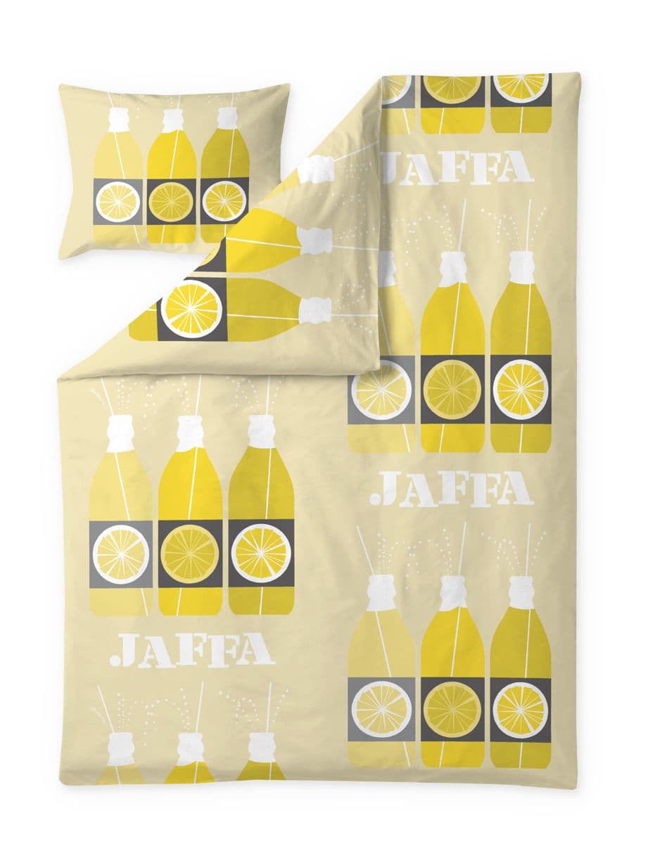 Vallila Pussilakanasetti Jaffa 150x210cm Keltainen