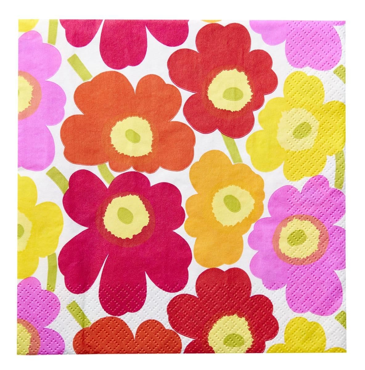 Marimekko Lautasliina Mini Unikko Pinkkikeltainen 20KPL/24CM