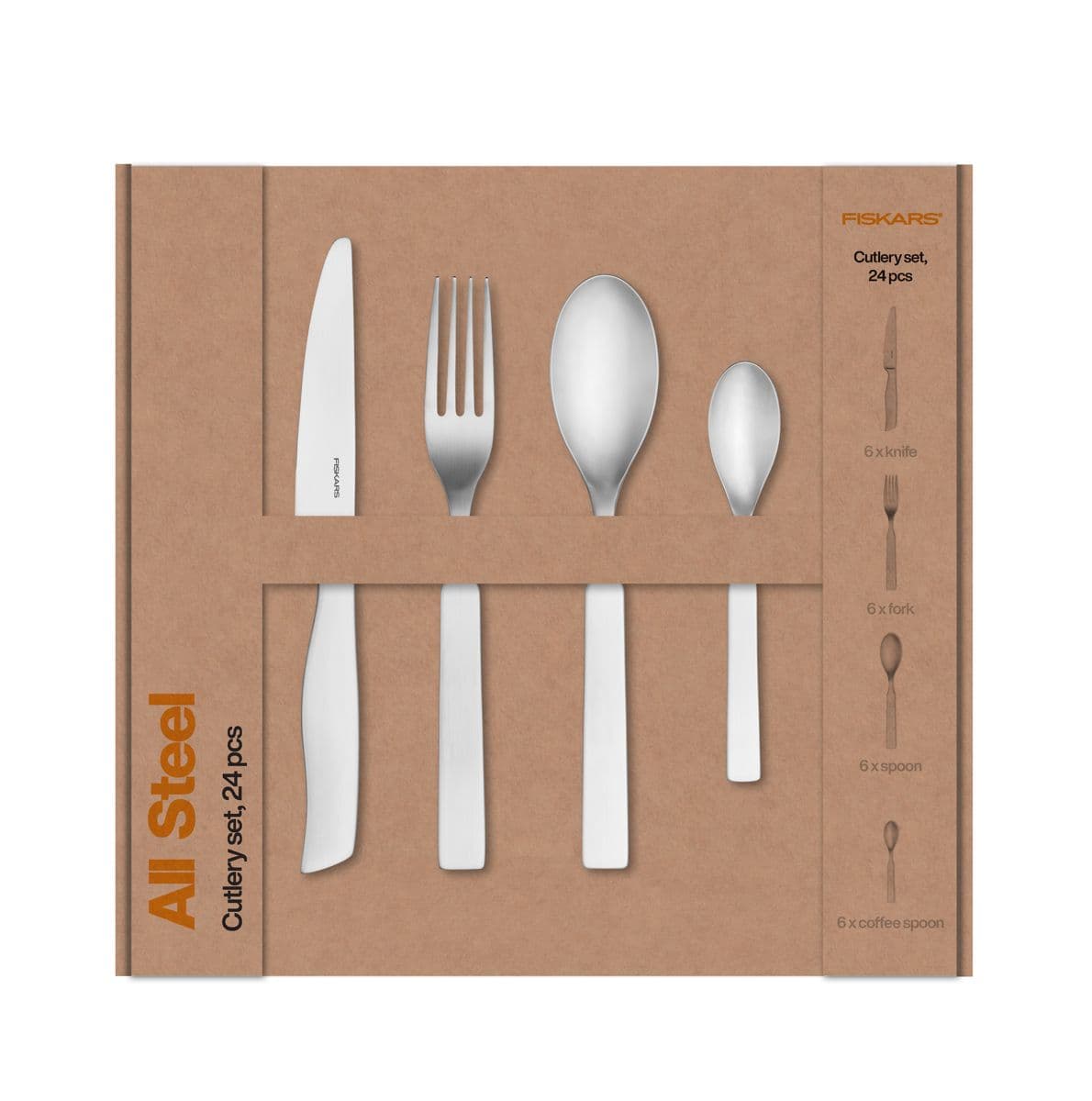 Fiskars All Steel Aterinsetti 24 Osainen