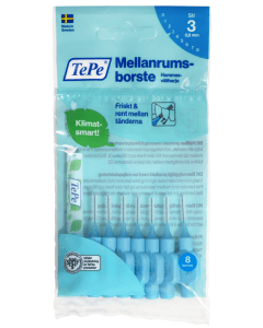 Tepe Hammasväliharja 0,6mm sininen 8 kpl