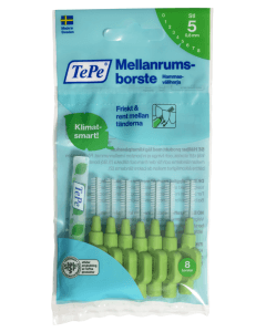 Tepe hammasväliharja 0,8mm vihreä 8 kpl m