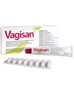 Vagisan kombi-yhdistelmäpakkaus 1 kpl 8 puikkoa+10 g voide