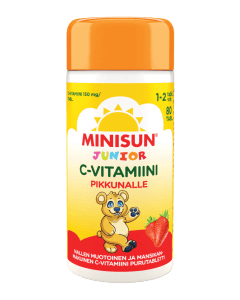 Minisun Junior C-vitamiini mansikka 80 tabl