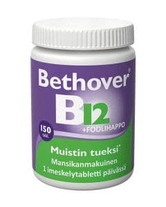 Bethover B12-vitamiini+Foolihappo 150 tabl