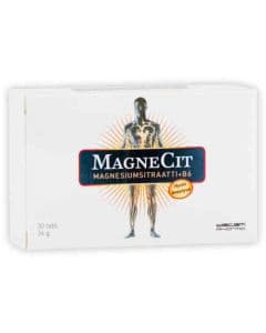 Magnecit 30 tabl magnesiumsitraatti + b6-vitamiini