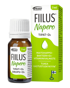 Fiilus Napero +D3 tipat 7 ml (n. 30 annosta)