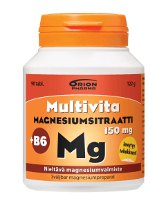 Multivita Magnesiumsitraatti+B6 150mg 90 tabl