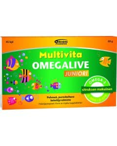 Multivita Omegalive juniori 45 geelitabl