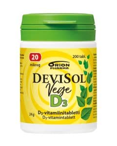 Devisol Vege 20 mikrog nieltävä 200 tabl