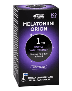 Melatoniini Orion 1 mg 100 tabl suussa hajoava