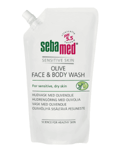 Sebamed Olive Face&Body Wash pesuneste täyttöpussi 1000 ml
