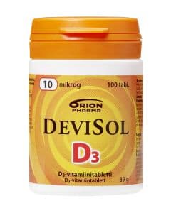 Devisol 10 mikrog 100 imeskelytabletti