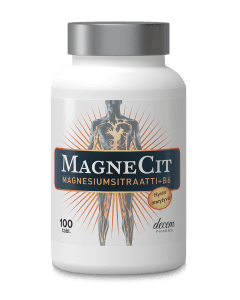 MagneCit magnesiumsitraatti + B6-vitamiini 100 tabl