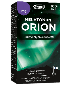 Melatoniini Orion 1 mg 100 tabl suussa hajoava