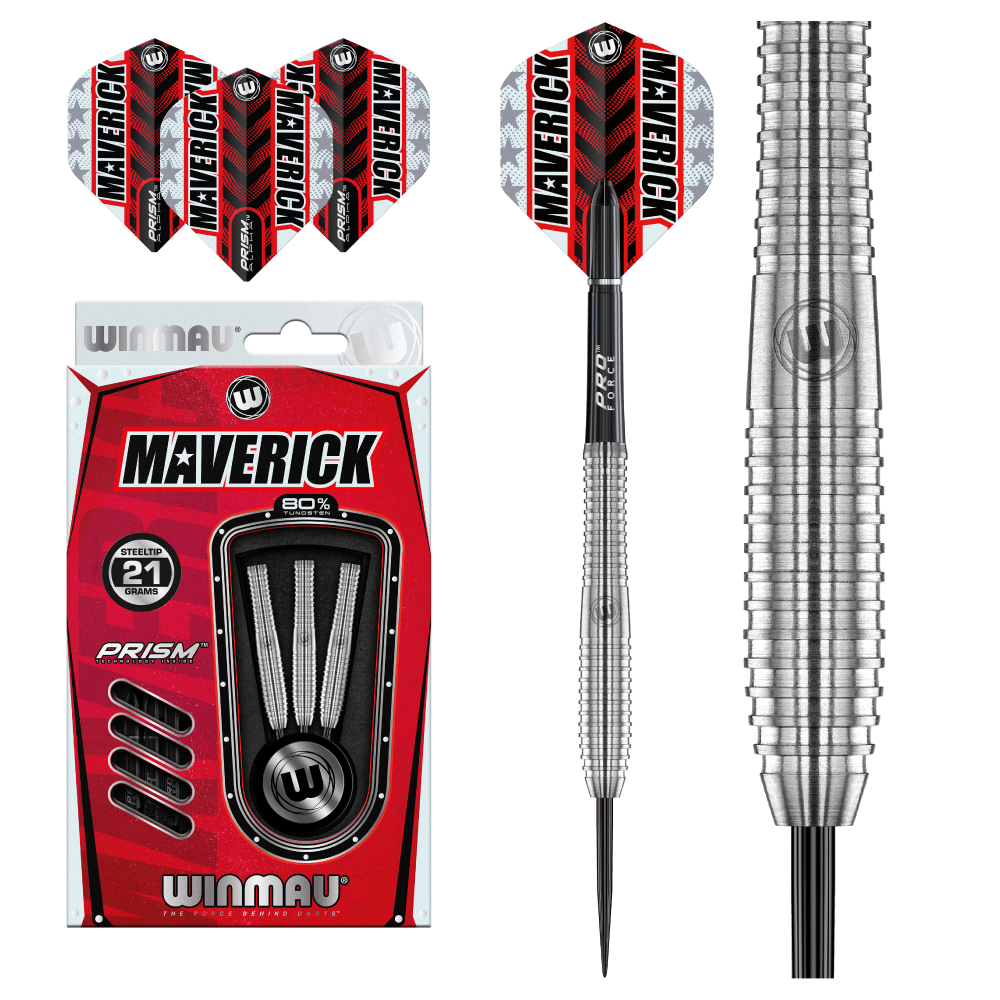 Winmau Maverick 80% Tungsten Darts-tikat - 21g