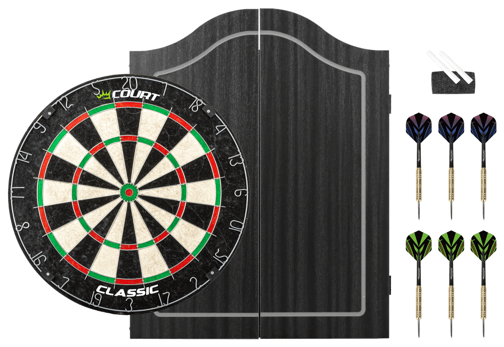 Court Classic Darts-taulu kaapissa (musta)