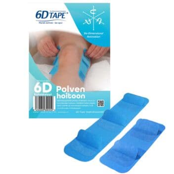 6D TAPE KAHVATEIPPI POLVI 2 HOITOKERTAA 1 kpl